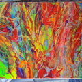 11x14 Original Abstract Canvas Art Acrylic Pour Painting "Candy Splash" / Original Acrylic Painting / Abstract Painting / Fluid Art
