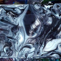 8x10 Original Abstract Canvas Art Acrylic Pour Painting "Well of Souls" / Original Acrylic Painting / Abstract Painting / Fluid Art