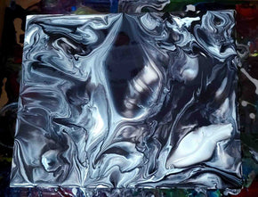 8x10 Original Abstract Canvas Art Acrylic Pour Painting "Well of Souls" / Original Acrylic Painting / Abstract Painting / Fluid Art