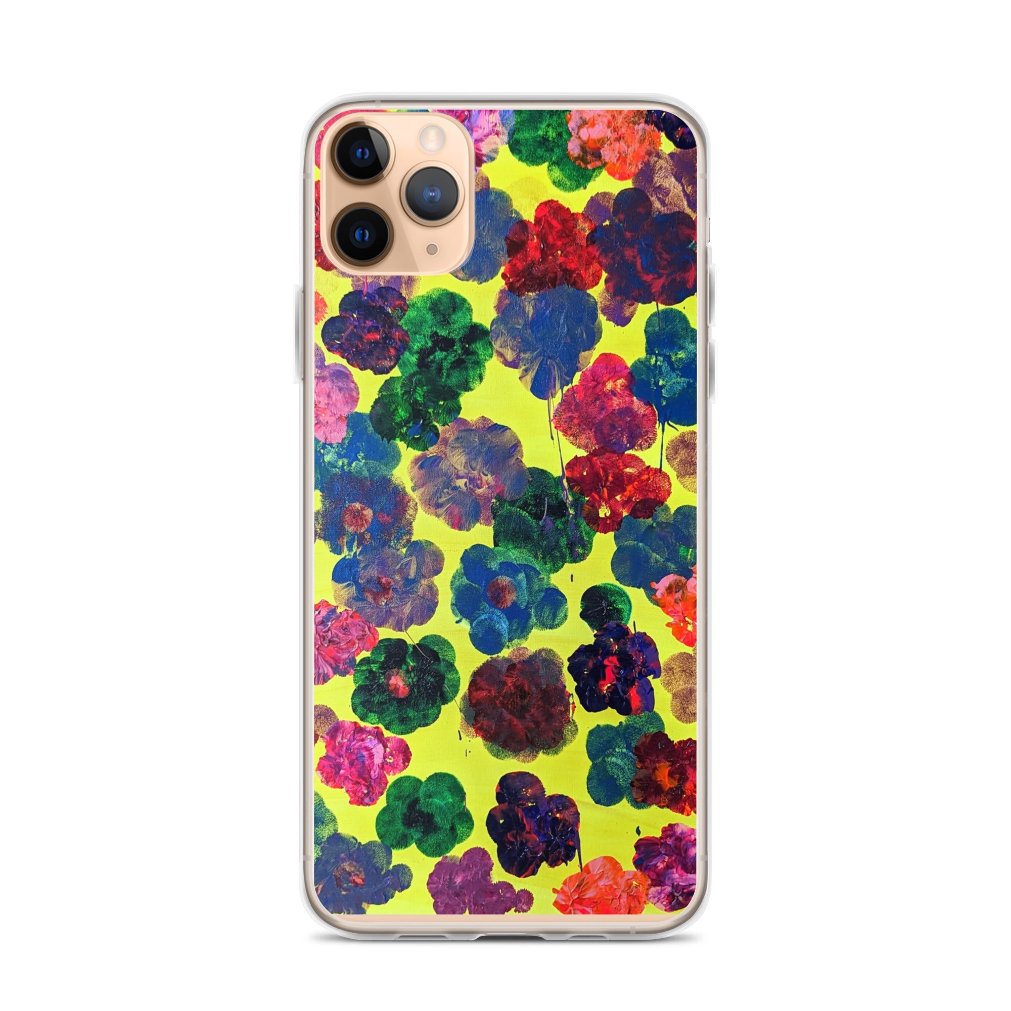 Bright & Flowery Original Painting iPhone Case - Happy Floral Print, Cool Floral Print, Funky Floral Print