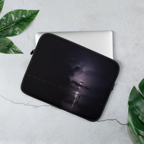 Lightning Thunderstorm Laptop Case - Safety Harbor Pier, Florida