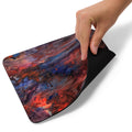 Falling Sunset Sky Acrylic Pour Painting Mouse Pad