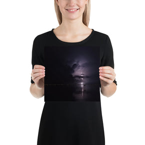 Lightning Thunderstorm Photo Print - Safety Harbor Pier, Florida