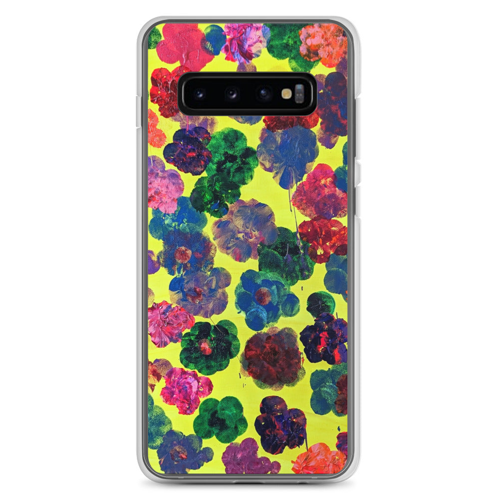 Bright & Flowery Original Painting Samsung Phone Case - Happy Floral Print, Cool Floral Print, Funky Floral Print