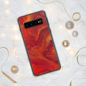 Lava Tides Abstract Art Samsung Case, Fine Art phone Case, Fluid Art, Pour Painting