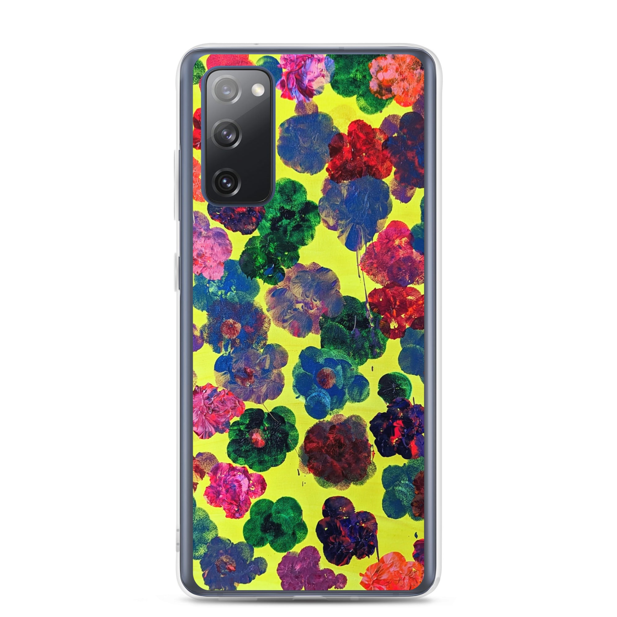 Bright & Flowery Original Painting Samsung Phone Case - Happy Floral Print, Cool Floral Print, Funky Floral Print