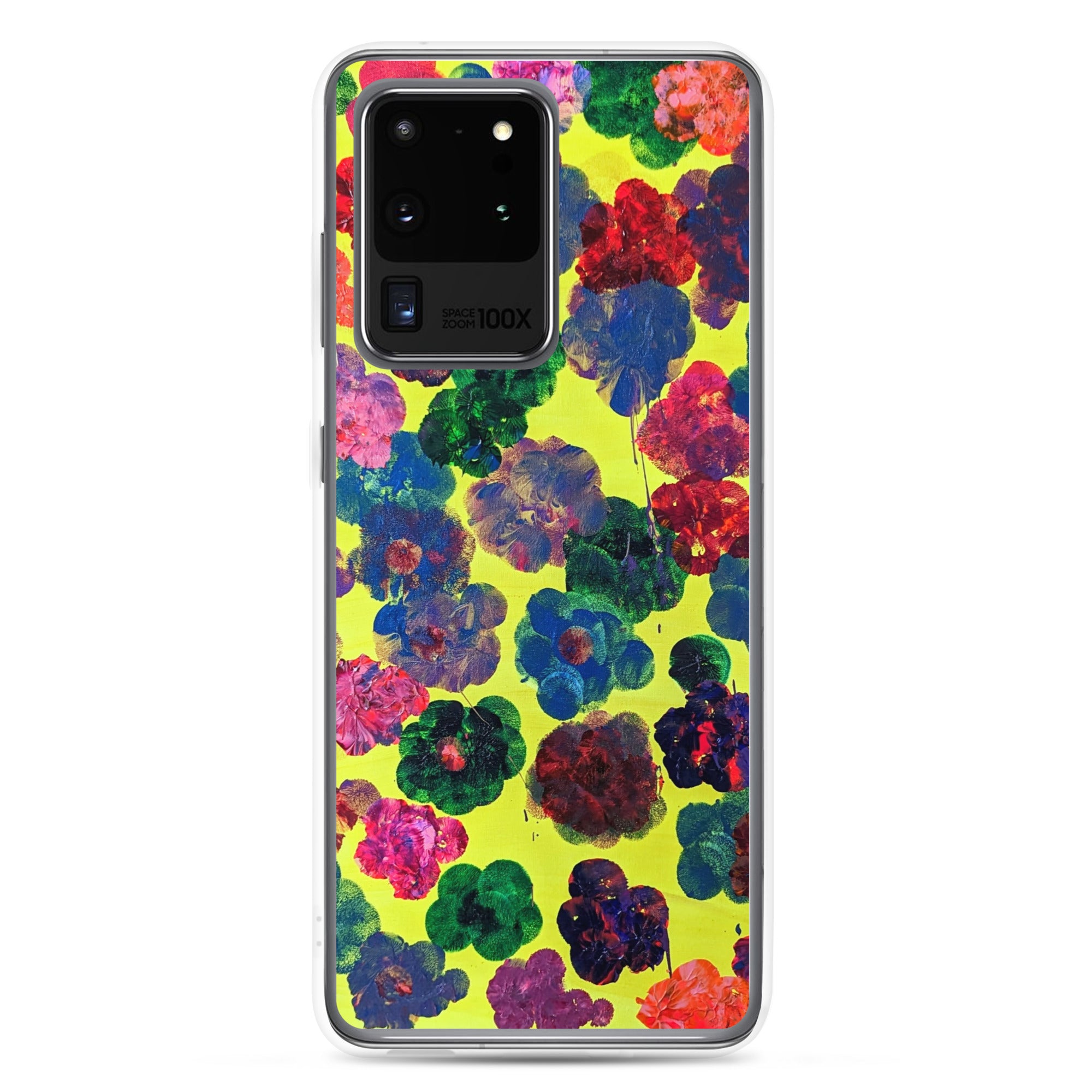 Bright & Flowery Original Painting Samsung Phone Case - Happy Floral Print, Cool Floral Print, Funky Floral Print