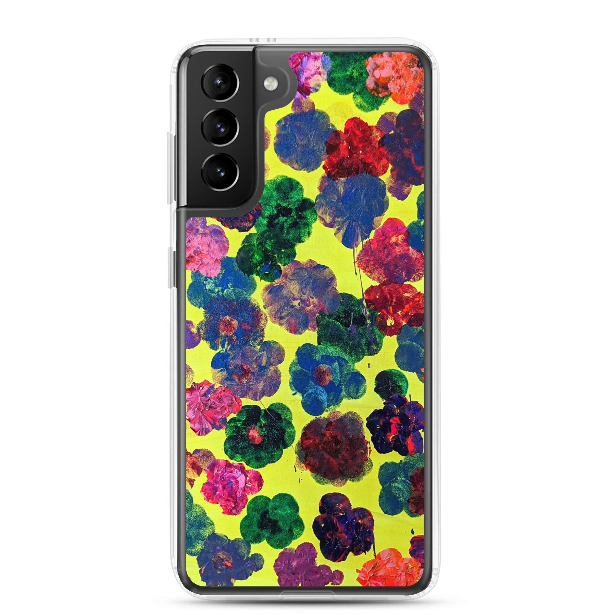 Bright & Flowery Original Painting Samsung Phone Case - Happy Floral Print, Cool Floral Print, Funky Floral Print