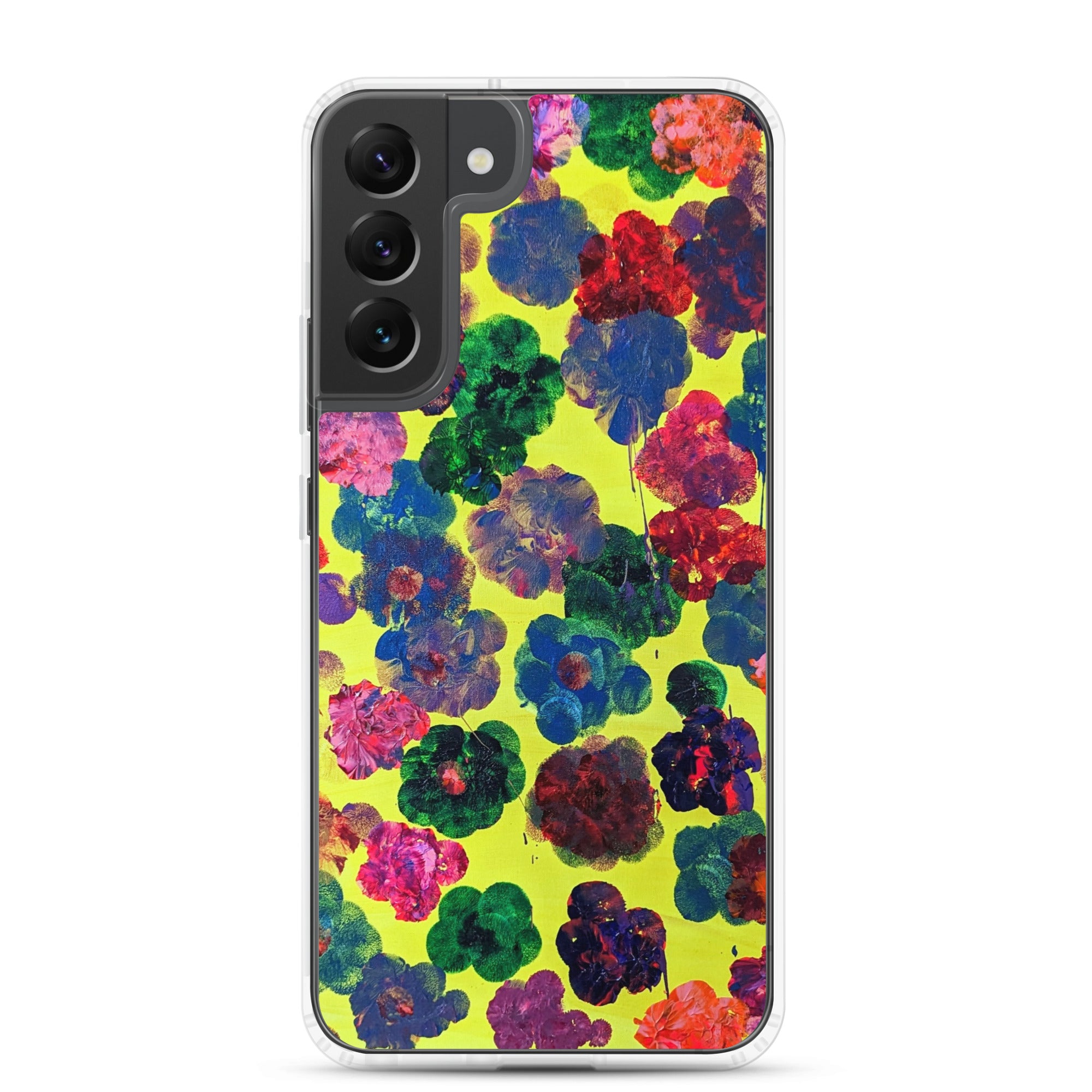 Bright & Flowery Original Painting Samsung Phone Case - Happy Floral Print, Cool Floral Print, Funky Floral Print