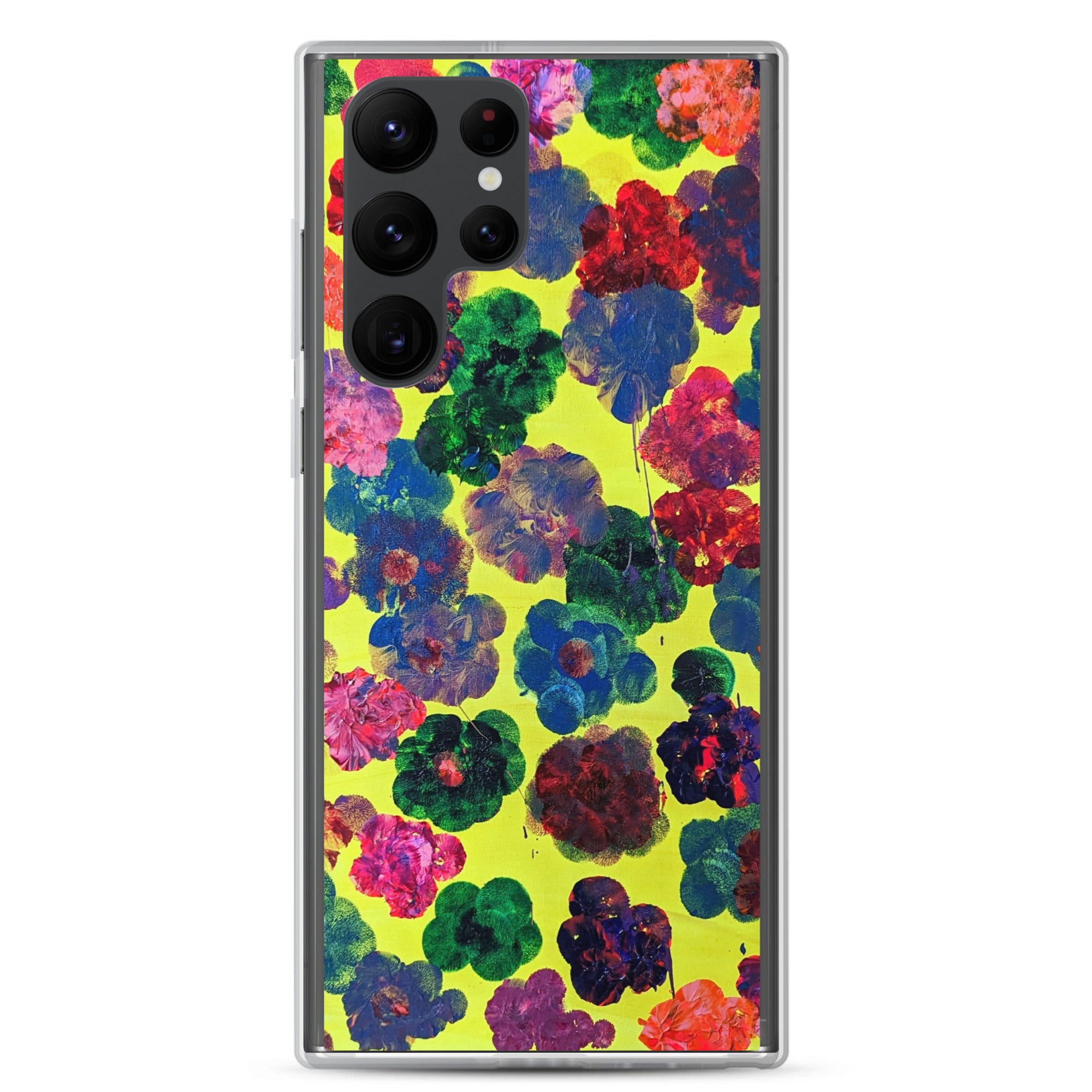 Bright & Flowery Original Painting Samsung Phone Case - Happy Floral Print, Cool Floral Print, Funky Floral Print